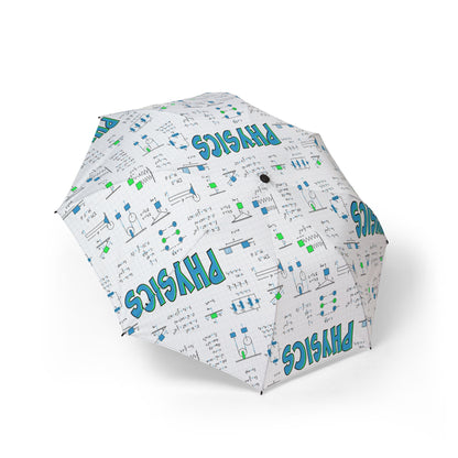 Physics Formula Umbrella - Green Teal Science | Nerdy Gift