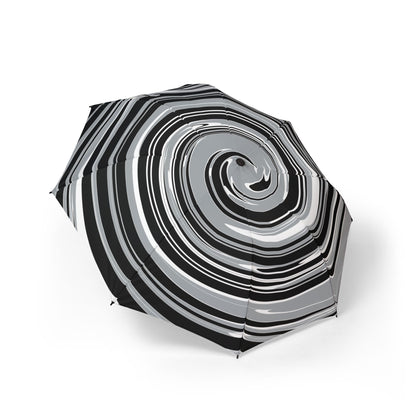 Raider Spiral Travel Umbrella | Las Vegas Silver & Black