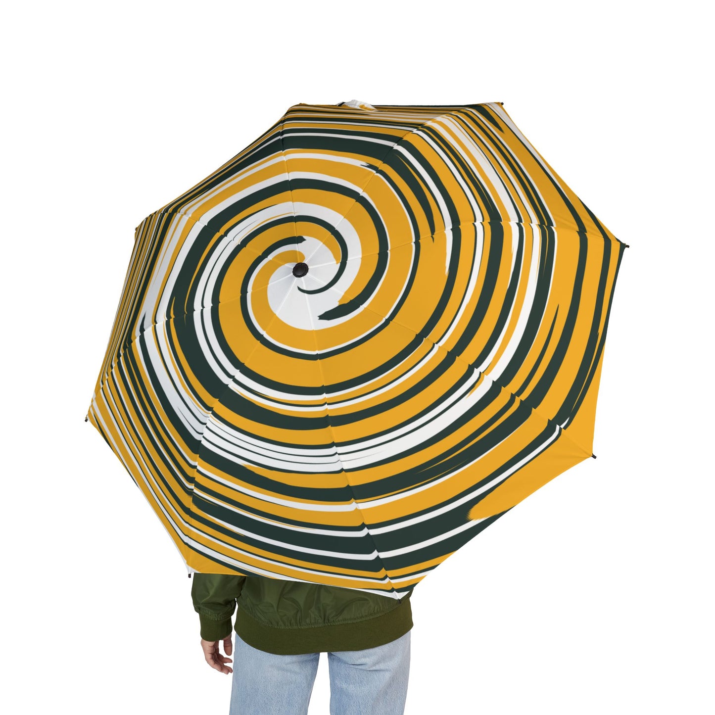 Packer Spiral Travel Umbrella | Green Bay Yellow & Green