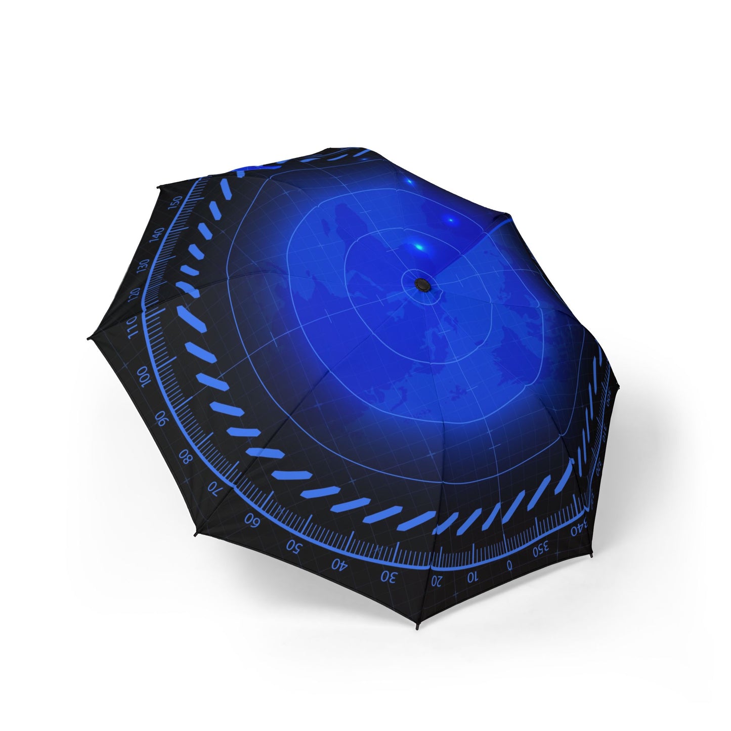 Tech Radar Blue Umbrella - Windproof Travel | Tech Lovers