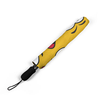 Yellow Smiley Face Umbrella - Lightweight Travel | Happy Gift