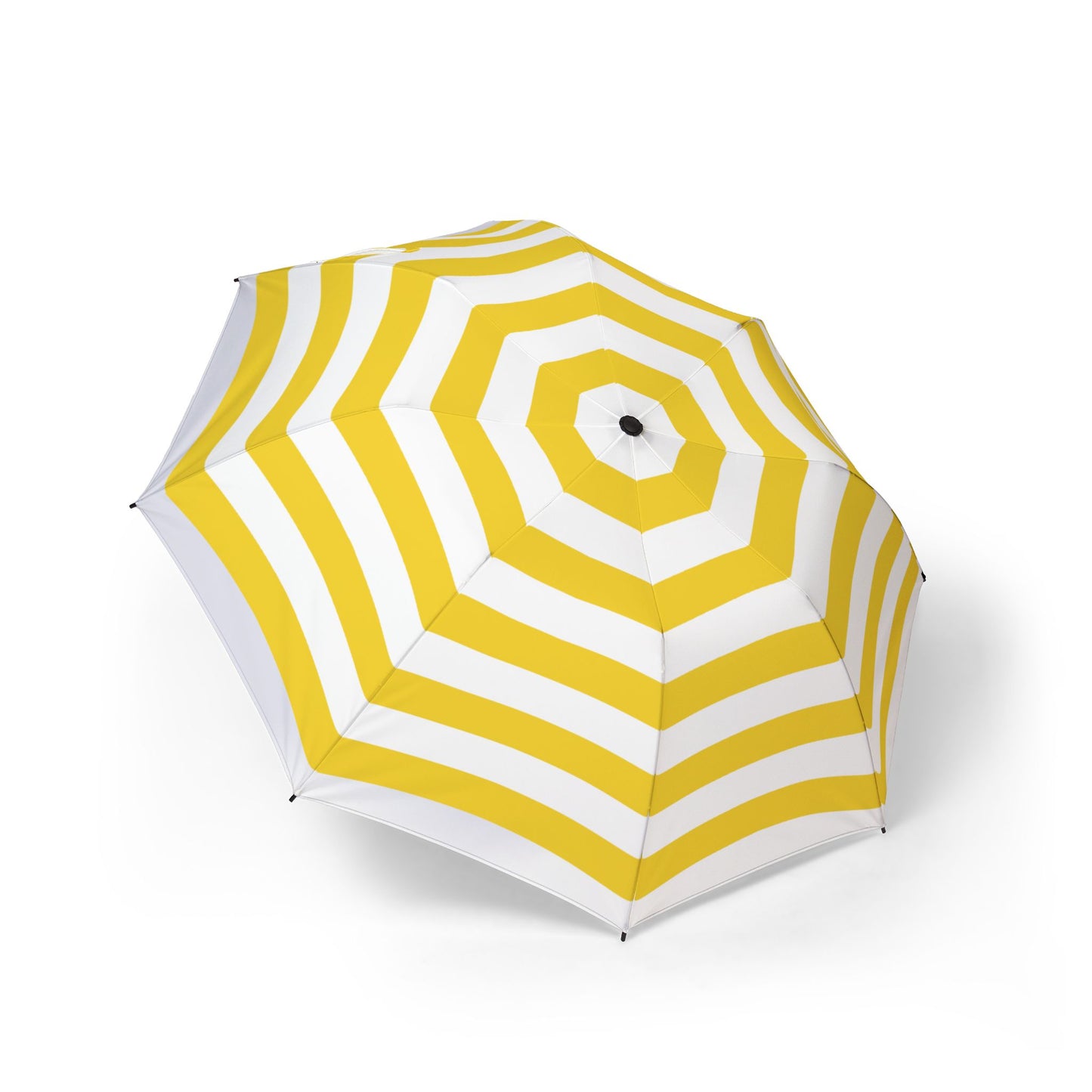 Yellow Striped Umbrella - Bright Foldable | Sunny Design