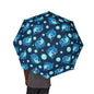Smiley Shark Pattern Umbrella - Blue Cute | Ocean Lovers