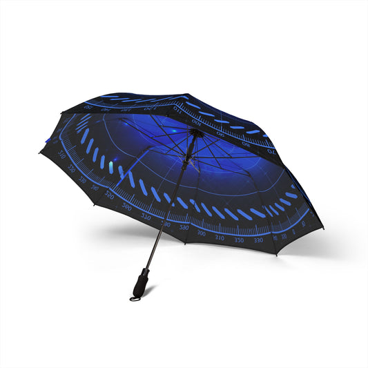 Tech Radar Blue Umbrella - Windproof Travel | Tech Lovers