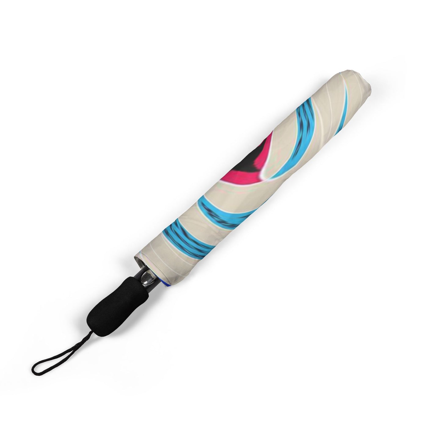 Scrabble Swirl Umbrella - Foldable Compact | Word Game