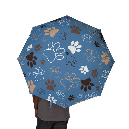Dog Paws Print Umbrella - Cute Canine Pattern | Pet Gift