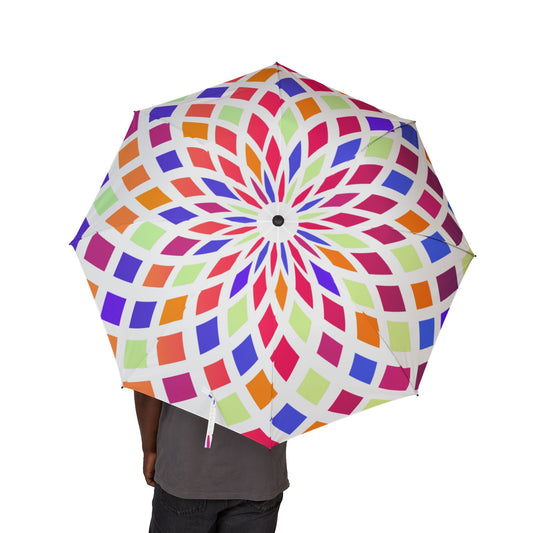 Kaleidoscope Mosaic Umbrella - Colorful Windproof | Art