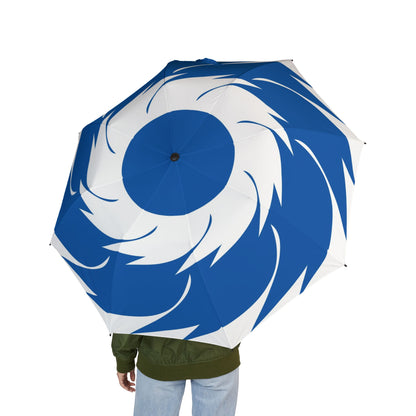 Blue Hurricane Swirl Umbrella - Windproof Symbol | Storm