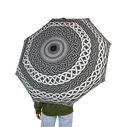 Celtic Knot Pattern Umbrella | Semi-Automatic Rain