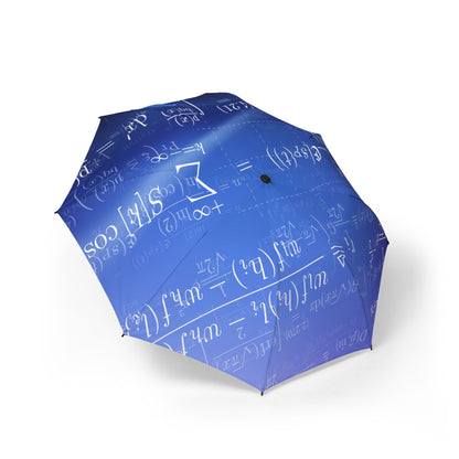 Math Formula Blue Pattern Umbrella | STEM Windproof Travel