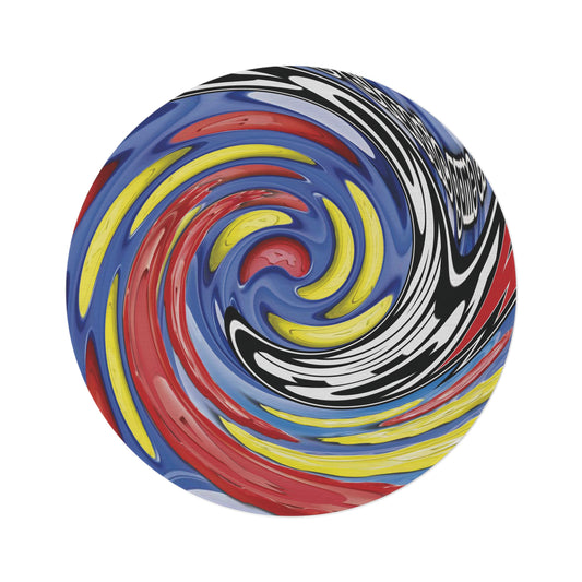 CONNECT 4 Inspired Spiral Round Rug | Classroom Playroom Mat