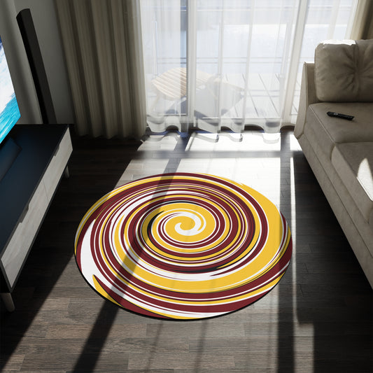 University of Minnesota Spiral Rug | Maroon & Gold Team Colors