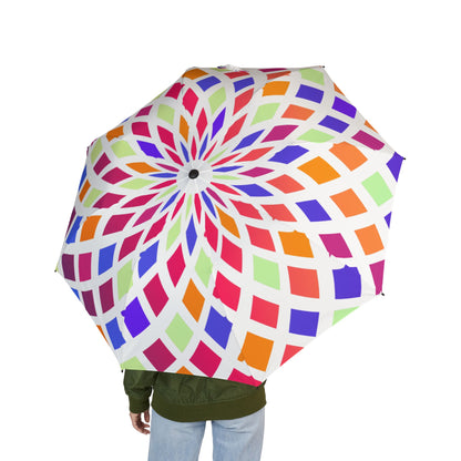 Kaleidoscope Mosaic Umbrella - Colorful Windproof | Art