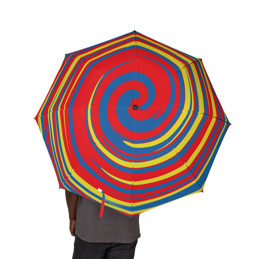 Super Hero Comic Spiral Umbrella - Red Yellow Blue | Gift