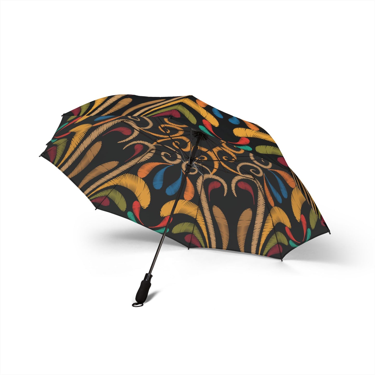 Colorful Swirl Boho Umbrella - Windproof Foldable | Artistic Gift