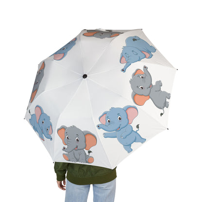 Cute Cartoon Elephant Umbrella - Windproof Travel | Kids