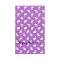 Purple Ghost Pattern Hand Towel - Cute Halloween Kitchen & Bathroom Accent