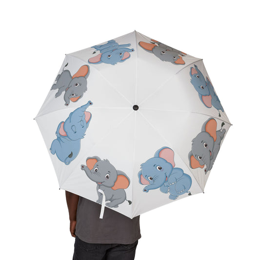 Cute Cartoon Elephant Umbrella - Windproof Travel | Kids