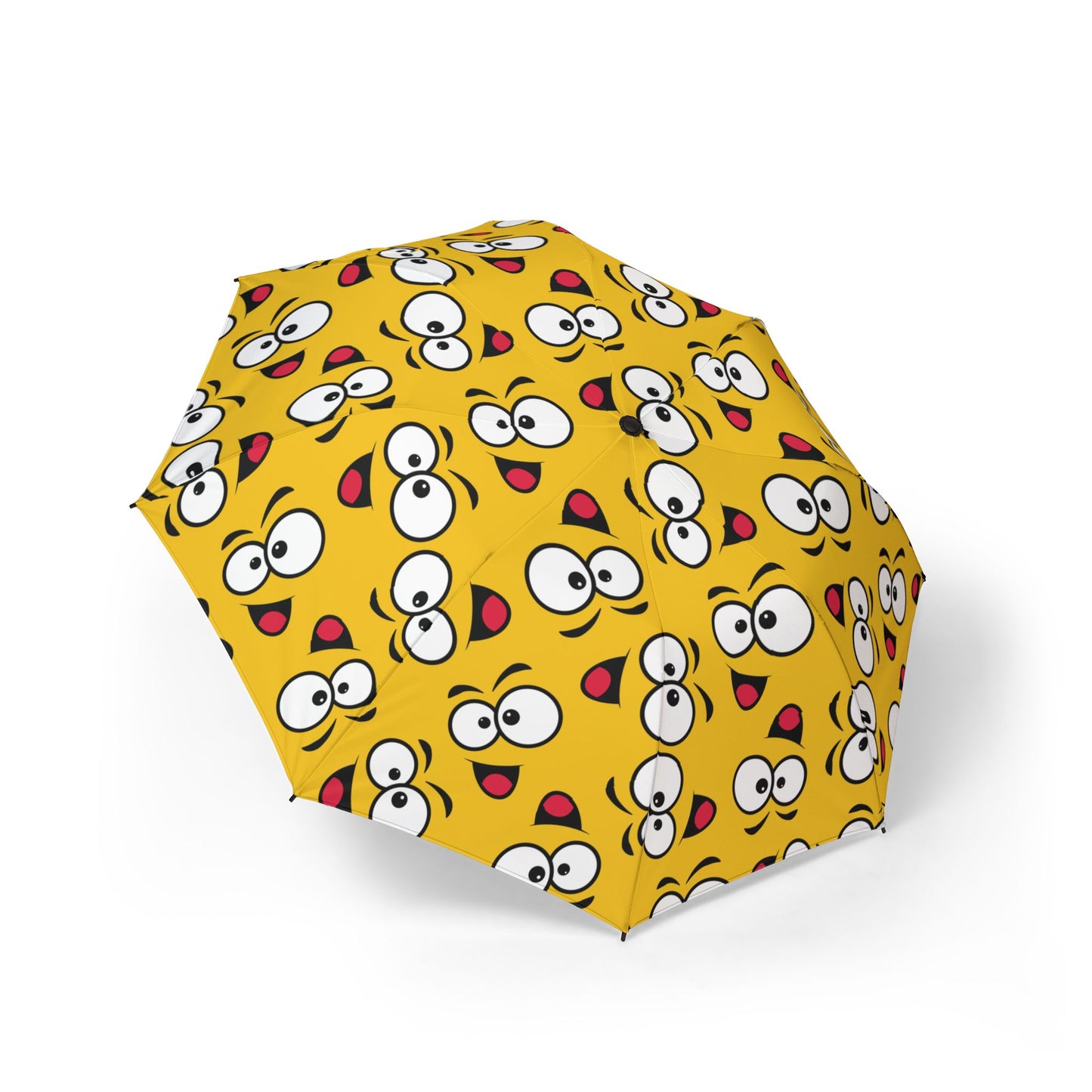 Yellow Smiley Face Umbrella - Lightweight Travel | Happy Gift
