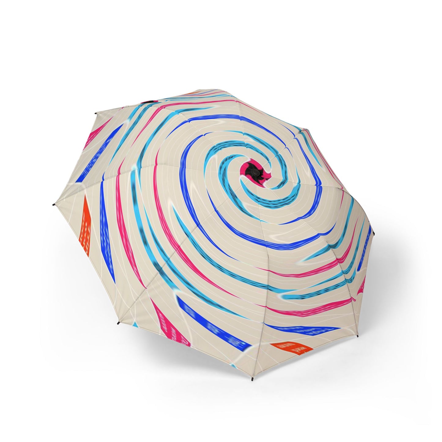 Scrabble Swirl Umbrella - Foldable Compact | Word Game