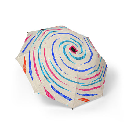 Scrabble Swirl Umbrella - Foldable Compact | Word Game