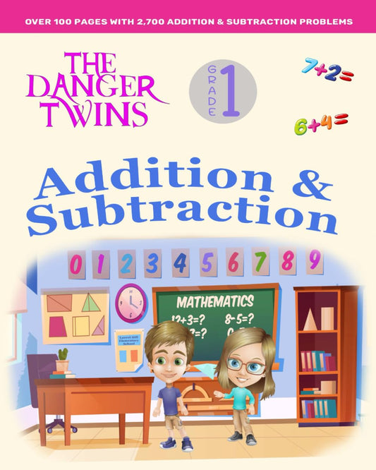 1st Grade Addition & Subtraction Workbook - 100+ Practice Problems