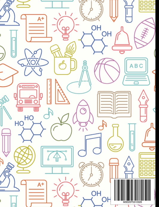 Back to School Composition Notebook | Wide Ruled Lined Journal 100 Pages