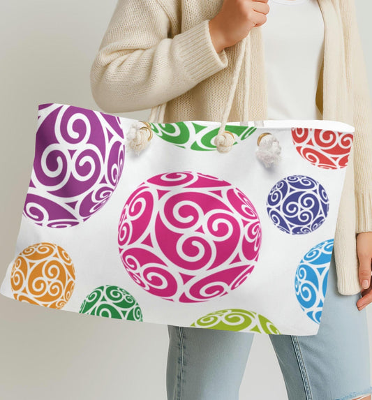 TRISKELION THREE Spiral Weekender Tote | Oversized Travel Bag