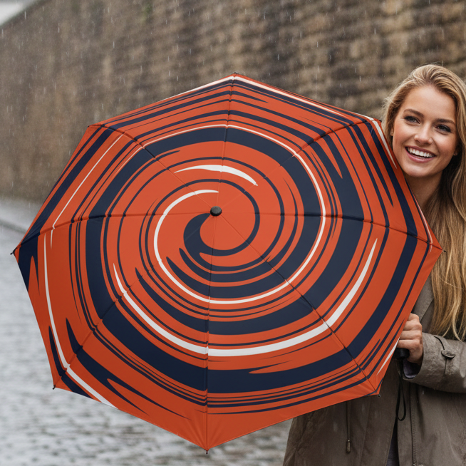 Bronco Swirl Travel Umbrella