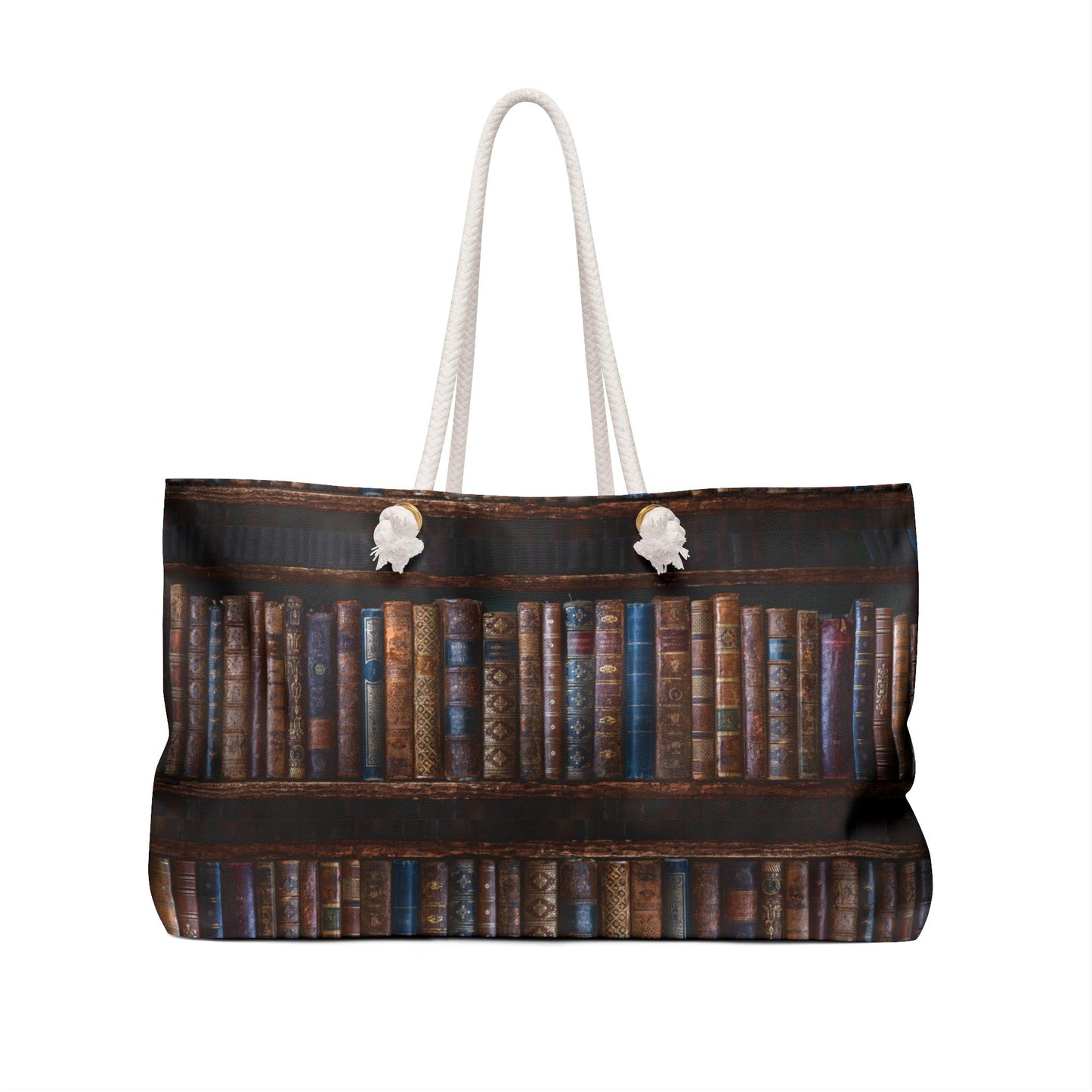 BOOK LOVER Tote Bag | Large Antique Library Weekender