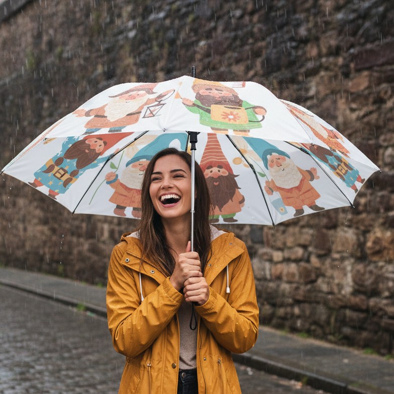 Gnomes Garden Party Umbrella