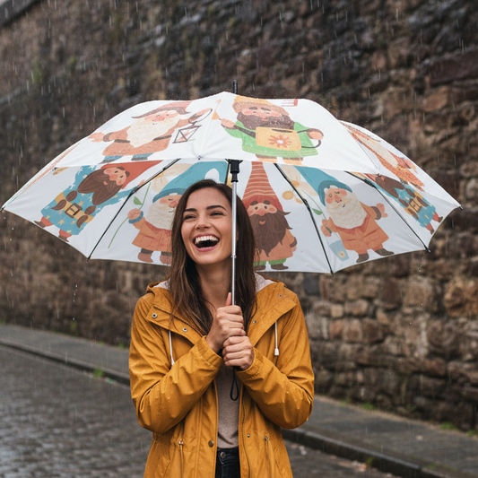 Gnomes Garden Party Umbrella