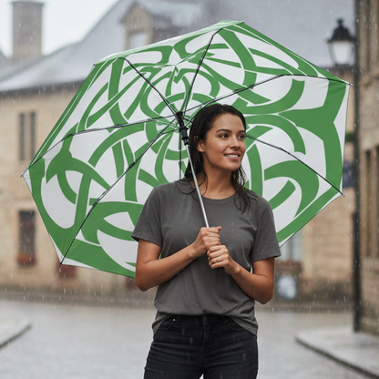 Green Celtic Swirls Umbrella