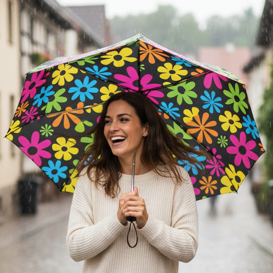 Groovy Flowers Umbrella