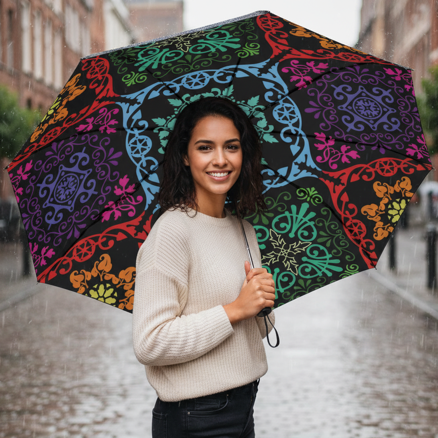 Kaleidoscope Mandala Umbrella