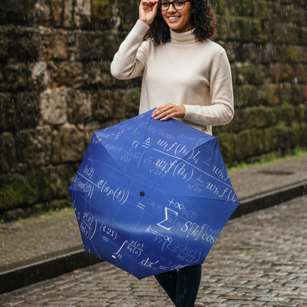 Math Formula Blue Umbrella
