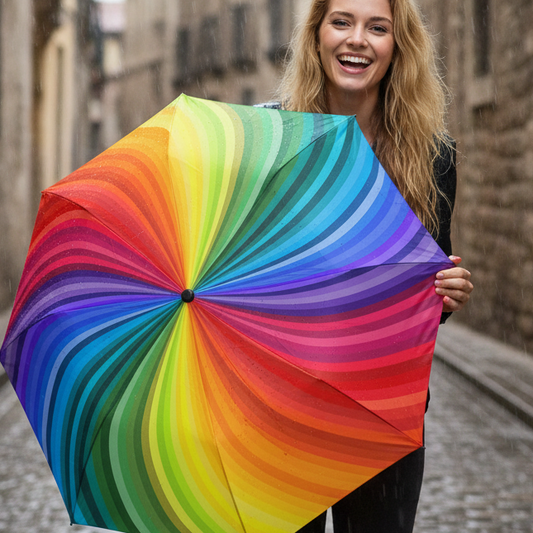 Rainbow Layers Pattern Umbrella