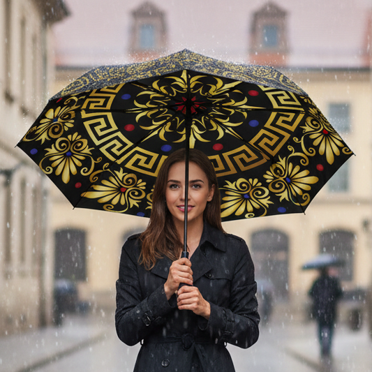 Royal Gold Swirl Umbrella