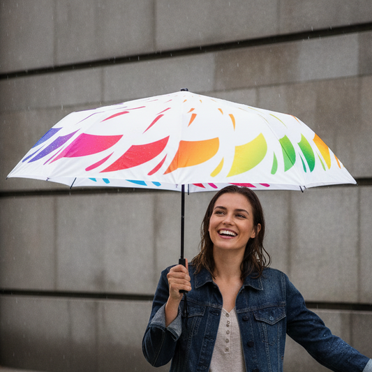 Spiral Flag Rainbow Umbrella