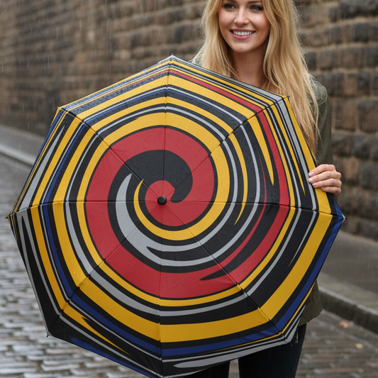Steeler Spiral Travel Umbrella