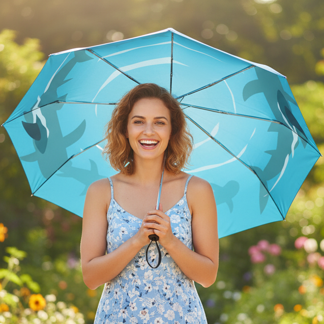 Swimming Sharks Umbrella Lifestyle