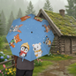 Woodland Animals Umbrella - Cottage Scene