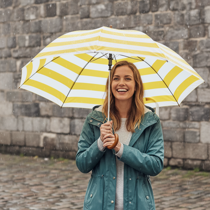 Yellow Striped Umbrella